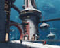 design professional sci fi concept art and cinematic environment illustrations