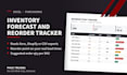 build an excel inventory forecast and reorder point tracker