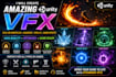 create amazing unity 2d 3d vfx particles, shaders, spell and game effects