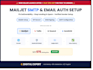 setup mailjet smtp, domain verification and email deliverability