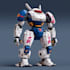 create retro mecha or scifi gundam art