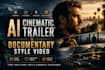 create an ai cinematic trailer and documentary style video
