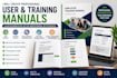 create professional user manuals and training guides