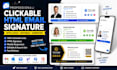 do company clickable html email signature with logo editable animated email sig