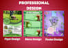 design professional brochures, menus, and print materials