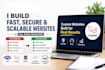 do website development as full stack web developer, frontend, backend developer