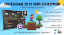 develop a custom 2d PC game using unity