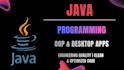 do custom java programming, desktop apps, and bug fixing