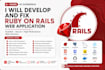 develop and fix ruby on rails web application