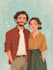 design couple portrait wedding portrait