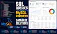 write sql queries, mysql reports, procedures and database fixes