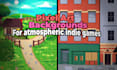 make a pixel art background scene for your indie game
