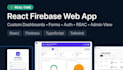 build a real time react firebase web app with authentication and rbac