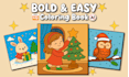 create bold and easy kids coloring book pages