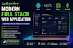 build full stack web app using react next js node js mongodb