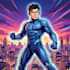 create superhero cartoon character