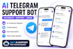 create an ai telegram support bot
