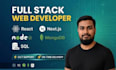 develop modern full stack next js and react web applications with node js