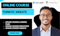 build thinkific website teachable podia online course website
