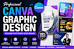 be your professional canva graphic designer