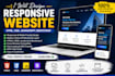 design responsive website and HTML CSS bootstrap web pages