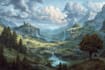 do fantasy landscape illustrations