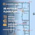 design autocad 2d floor plan for house,villa and apartment with dwg file