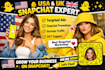 create USA UK snapchat based account for your business