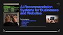 build an ai recommendation system or machine learning model in python
