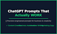 create custom chatgpt prompts for your business and creative needs