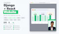 build a responsive django react website with rest API and admin dashboard