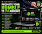 promote rumble to USA audience