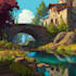 design 2d game concept art background and environment