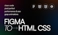 convert figma to custom HTML CSS website
