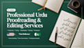 professionally proofread and edit your urdu content