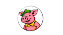 do unique funny pig mascot logo unlimited revision