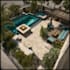 design landscape, terrace, backyard, pool, and patio