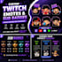 design custom twitch emotes, sub badges and streamer icons
