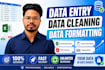 do data cleaning, data entry