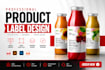 do product label design, supplement label with 3d mockup