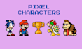 design stunning pixel art backgrounds and characters