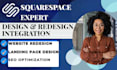 design your squarespace website, fix mobile issues, improve speed and SEO