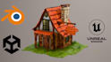 create stylized gameready 3d models in blender
