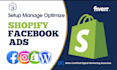 setup shopify facebook ads meta ads manager ig fb marketing advertising campaign