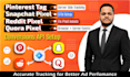 setup pinterest tag, snapchat pixel, quora and reddit pixel with conversion API