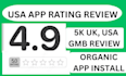 guarantee 1000 USA ios android app install, mobile app game download