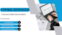 fast typing services, retype scanned documents, format ms word