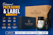 mailer box packaging, subscription, shipping box and amazon product label design