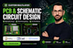 do pcb design, schematic, pcb layout, esp32, gerber files and bom in altium pcb