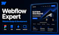 design and develop a professional webflow website or landing page
